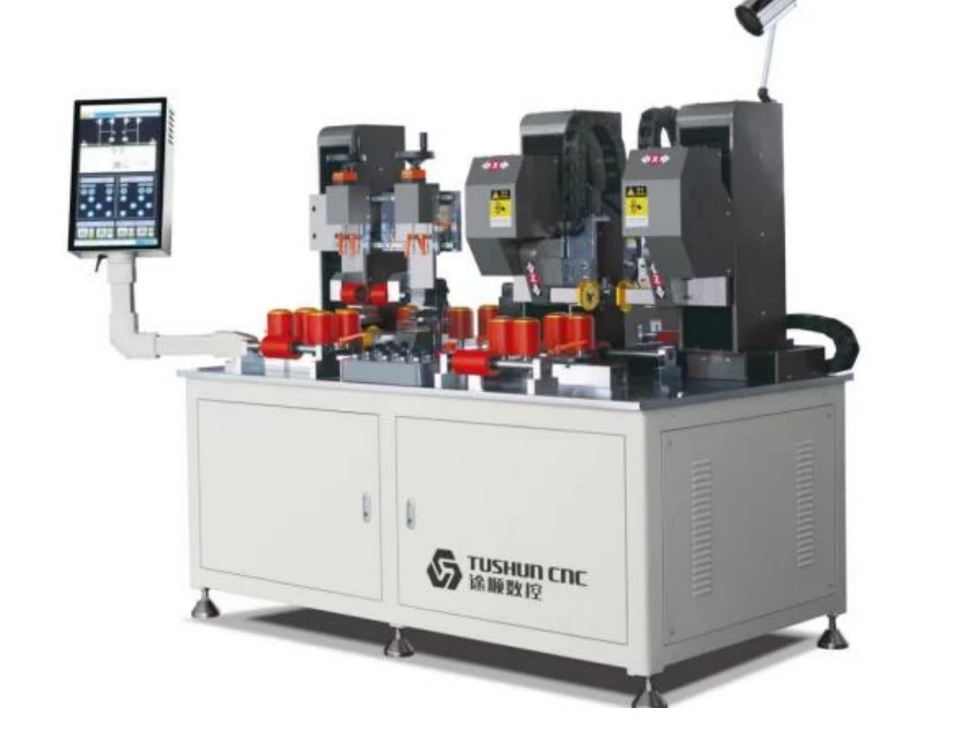 12-Axis CNC Knurling And Strip Insertion Machine